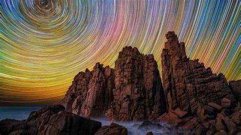 Woolamai Star Trails Bing Wallpaper Download