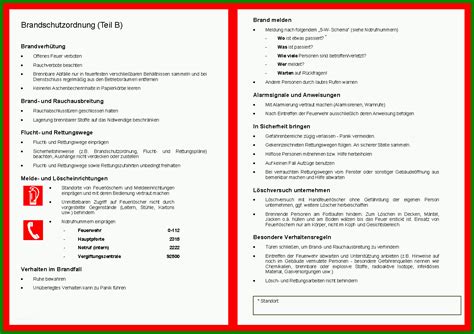 Brandschutzordnung teil b 3.1 allgemein alle mitarbeiterinnen und mitarbeiter sind verpflichtet, durch größte vorsicht zur verhütung von bränden und anderen schadensfällen beizutragen. Größte Brandschutzordnung Teil B Vorlage Word (2019 Update)