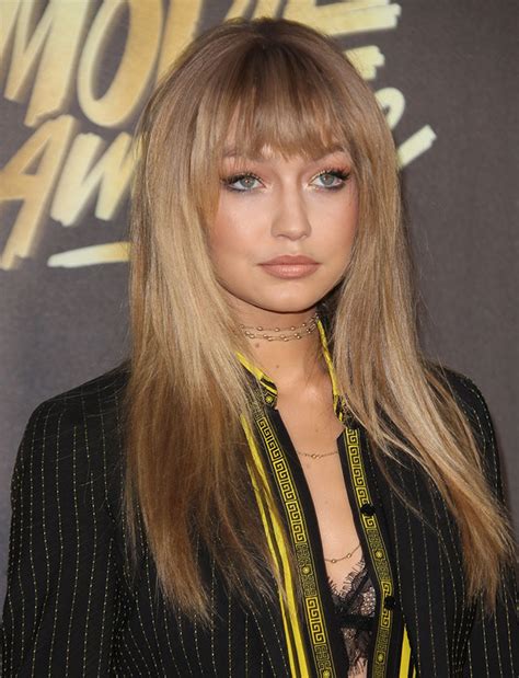 gigi hadid gets bangs looks gorgeous af cosmo ph