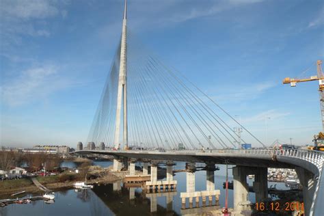 Ada Bridge Belgrade 2012 Structurae