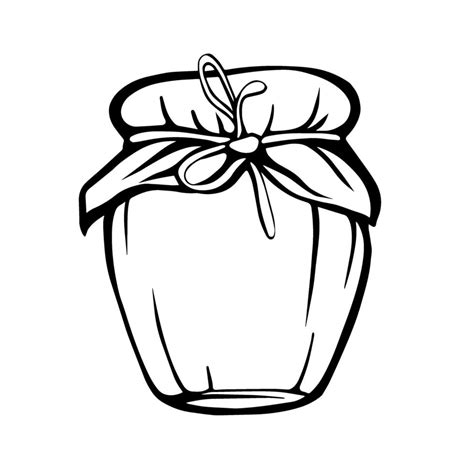Jar Of Honey Hand Drawn Vector Illustration 2391711 Vector Art At Vecteezy