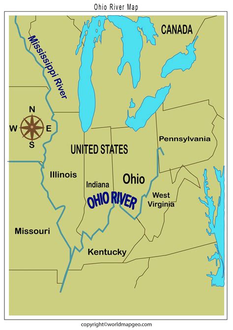 Where Is The Ohio River On A Map