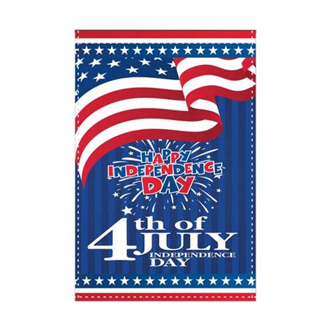 12x18inch 4th Of July Garden Flag Independence Day Yard Flag Happy 4th Of July Banner