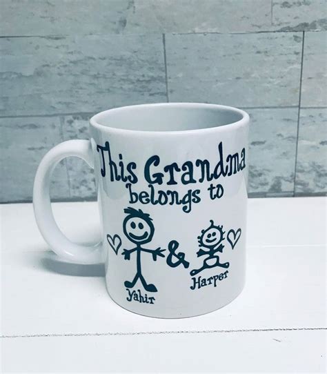 Personalized Grandma T Grandpa Coffee Mug This Grandma Etsy