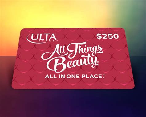 Enter Now To Win A 250 Ulta T Card Giveaway Ulta T Card