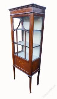 Small Edwardian Mahogany Inlaid Display Cabinet Antiques Atlas