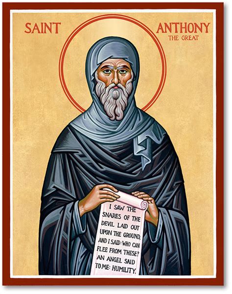 Men Saint Icons St Anthony The Great Icon Monastery Icons