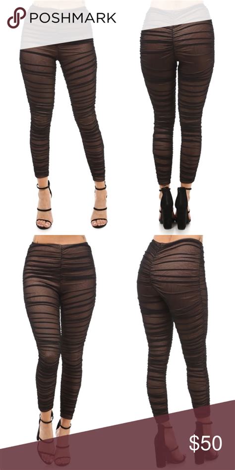 Nude Rouched Sheer Leggings Sexy Leggings Perfect For A Night Out On