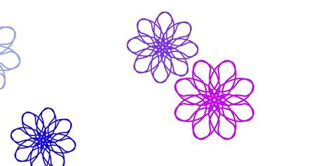 Light Pink Blue Vector Doodle Texture With Flowers 5873135 Vector Art