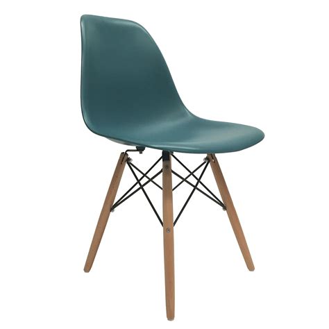 Westelm.com has been visited by 100k+ users in the past month 4 New Turquoise Eames Style Dsw Wood Leg Side Dining Chair ...