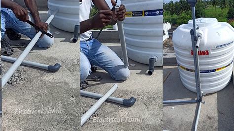 How To Water Tank Fitting Plambing Work 750 Liter Water Tank