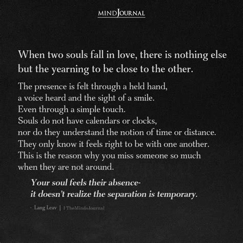 When Two Souls Fall In Love Lang Leav Quotes