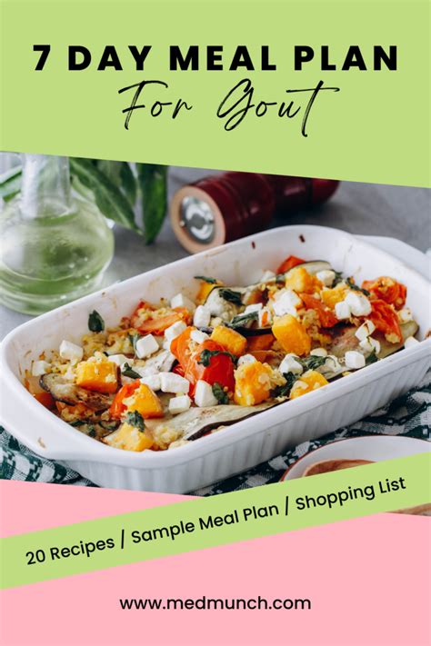 7 Day Gout Diet Meal Plan Pdf And Menu Medmunch