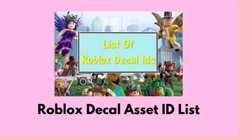 Roblox Decal Asset Id List Complete User Guideline 2022 2023