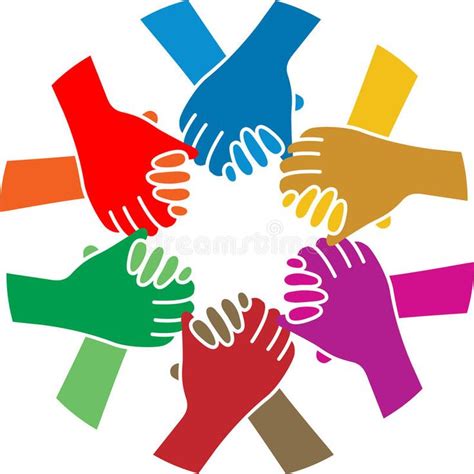 Handshake Team Stock Vector Illustration Of Blank Colorful 39246477