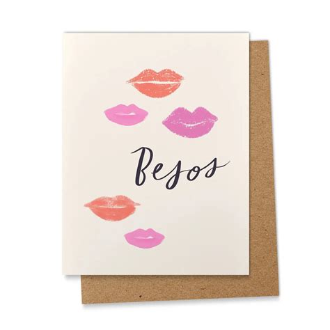 Besos Greeting Card Mexico In My Pocket