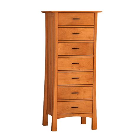 Contemporary Craftsman Lingerie Chest Solid Hardwood Natural Finish