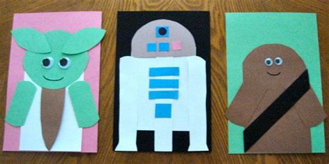 Kids Craftmake Your Own Star Wars Characters Using Paper Or Felt