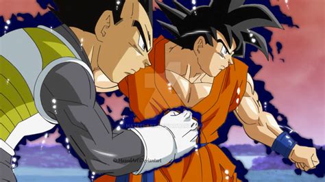 Goku And Vegeta Ultra Instinct By Hazeelart On Deviantart