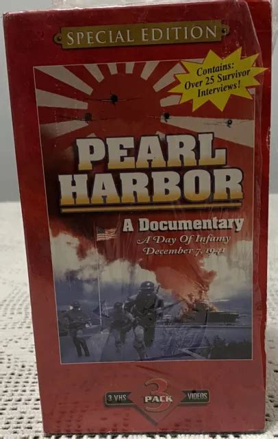 Pearl Harbor Vhs A Day Of Infamy Special Edition 3 Tapes A Documentary