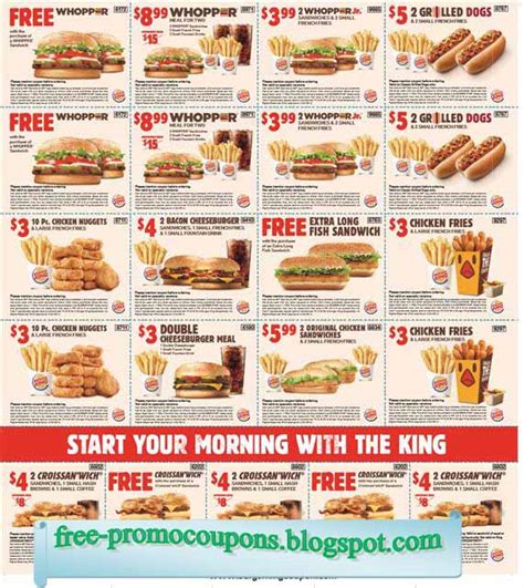Burger King Printable Coupons Printabletemplates