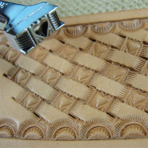 Heart Basket Weave Leather Stamp Hide Crafter Pro Leather Carvers