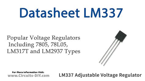 Lm337 Adjustable 05a Terminal Negative Regulator Datasheet