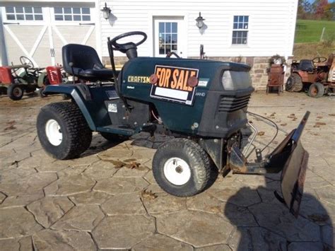Sears Craftsman Tractor With A 42 Snow Plow Searscarftsman Sears