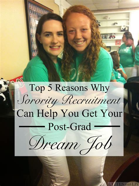 Lattes With Liv Top 5 Reasons Why Sorority Recruitment Can Help You