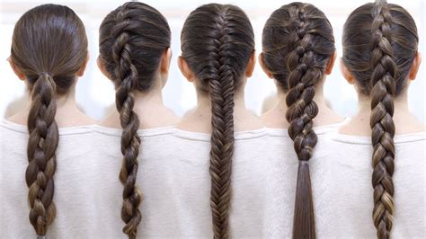 There are a whole range of braids to try at home (image: How to braid your hair 6 Cute braid for beginners - YouTube