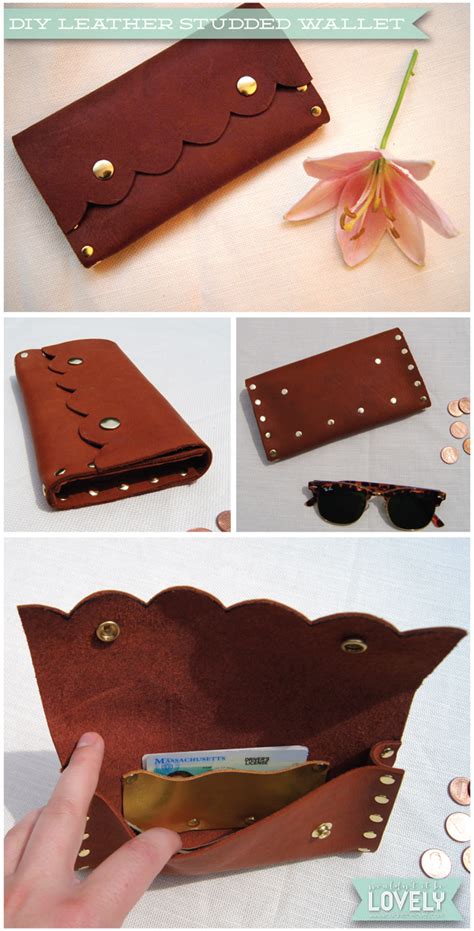 Wouldnt It Be Lovely Fashion Diy Leather Studded Wallet