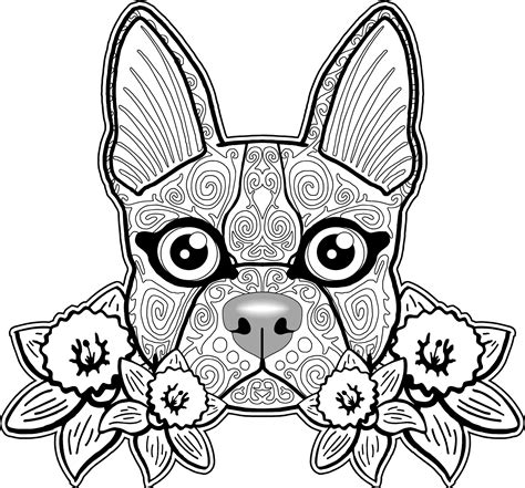 Dog Coloring Pages For Adults Best Coloring Pages For Kids