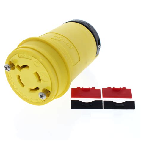 Cooper Wiring Devices Yellow Connector Ins 20a 277480v 3ph 4p4w Hl