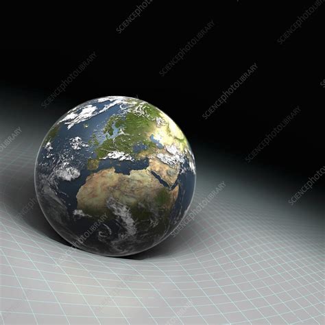 Earth's Gravity, artwork - Stock Image - C020/2142 - Science Photo Library