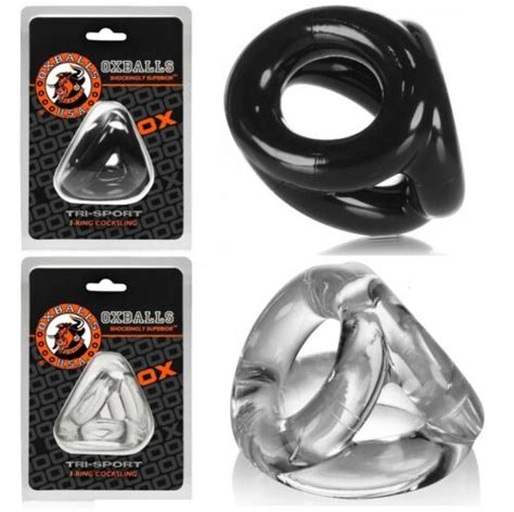 Oxballs Tri Sport Cocksling Tpr Rubber Penis Cock Ring Ball Sling Male Sex Toys Ebay