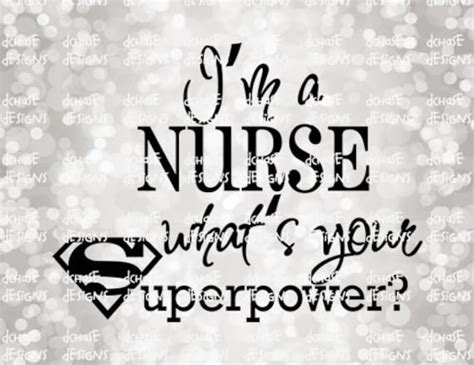 yo soy enfermera cuál es tu superpoder instantánea digital etsy