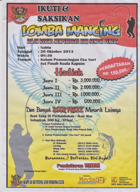 Lomba Mancing Dalam Rangka Hari Sumpah Pemuda - Iklan
