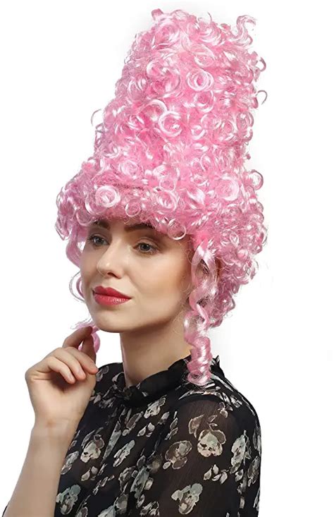 Uk Beehive Wig Pink Clip In Extensions Renaissance Marie