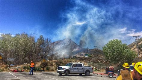 Exploding Oxygen Tank Sparks Fast Moving Brush Fire In