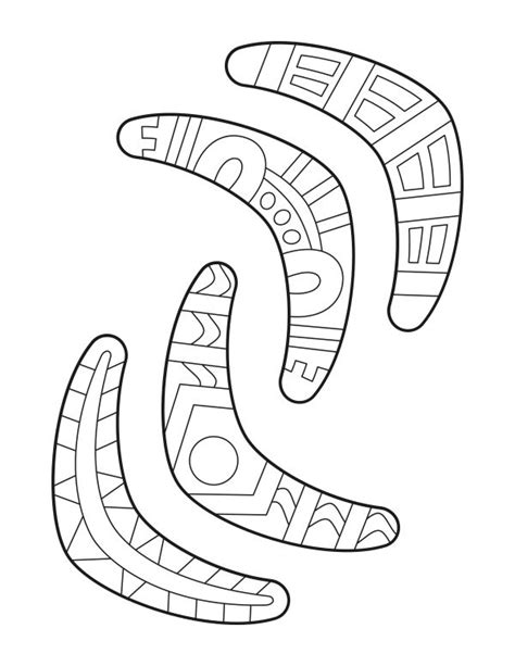 Printable coloring pages for kids of all ages. Free printable boomerang coloring page. Download it at ...