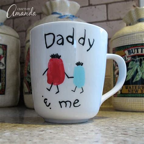 Fathers Day Mug Daddy And Me Fingerprint Coffee Cup