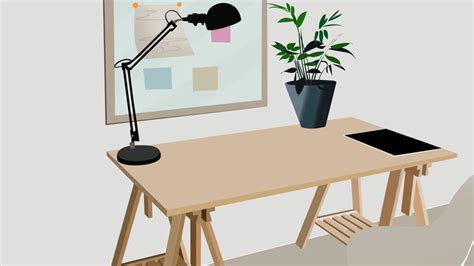 Modern Literary Office Scene Background Illustration Minimalistic