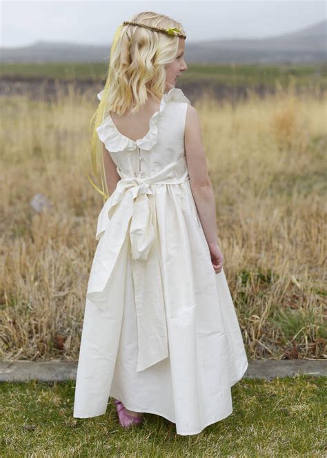 Pure Silk Flower Girl Dress By Gilly Gray