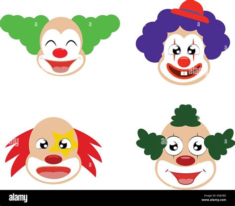 funny cute clown stock vector image and art alamy