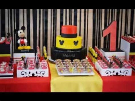 Next on the list of homemade mickey mouse party details is mickey mouse menu i created for the party. DIY Mickey mouse party decorations - YouTube