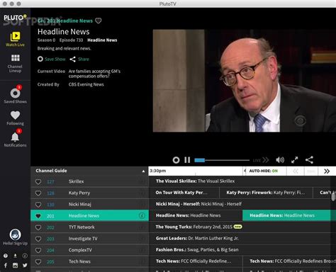 With more than 250 free live streaming television channels, pluto tv offers a wide variety of as you'll notice on the screenshot below, the default channel guide viewing setting was for all. Pluto TV Mac 0.1.5 - Download