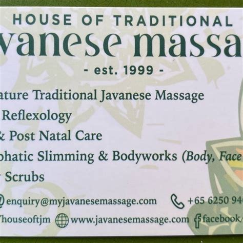 House Of Traditional Javanese Massage And Beauty Care Sembawang 598b Sembawang Rd