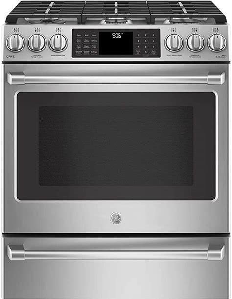 ge cafe cgs986selss 30 inch slide in gas range with sealed burner cooktop 5 6 cu ft primary