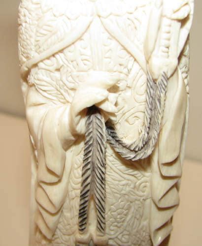 Pair Of Carved Ivory Figurines Man And Woman