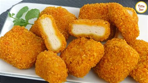 Form it into a chicken nugget shape. Homemade Chicken Nuggets Recipe by Tiffin Box | How To ...